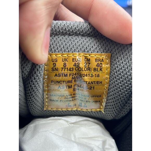 Skechers Mens Burgin- Tarlac Steel Toe Work Boots Size 9 New Without Box - Picture 6 of 6